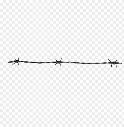 barbed wire single thread Isolated PNG Element with Clear Transparency