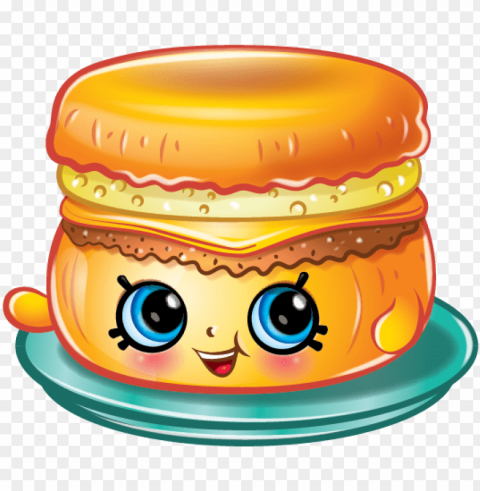 barbie breakfast muffin art - shopkins animados Isolated Element on Transparent PNG