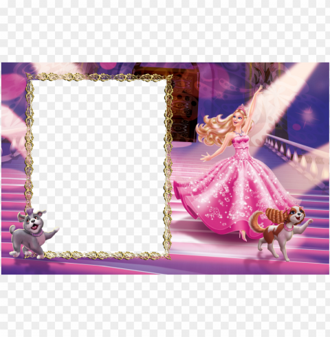 barbie clip borders freeuse download - barbie frames and borders Isolated Graphic on HighQuality Transparent PNG