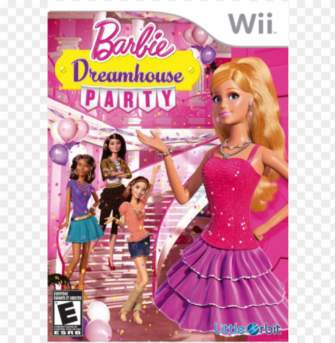 barbie dreamhouse party wii Isolated Element on Transparent PNG
