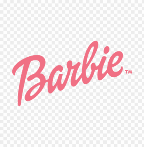 barbie logo vector free download Isolated Element with Clear Background PNG