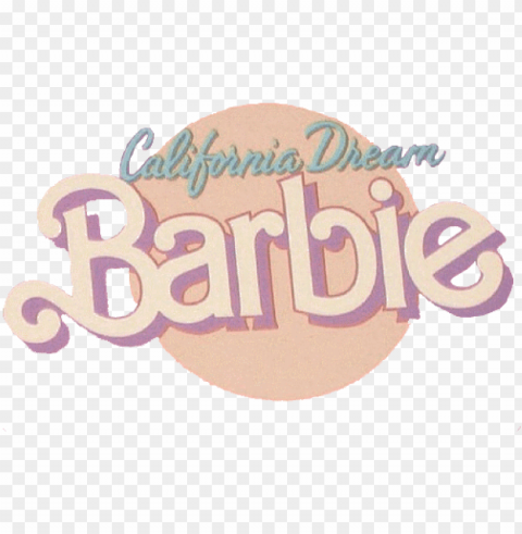 barbie overlay and image - california dream barbie logo Transparent background PNG artworks