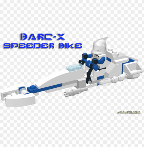 Barc-x Speeder Bike - Lego Star Wars Clone Wars Speeder Bike Isolated Object On HighQuality Transparent PNG