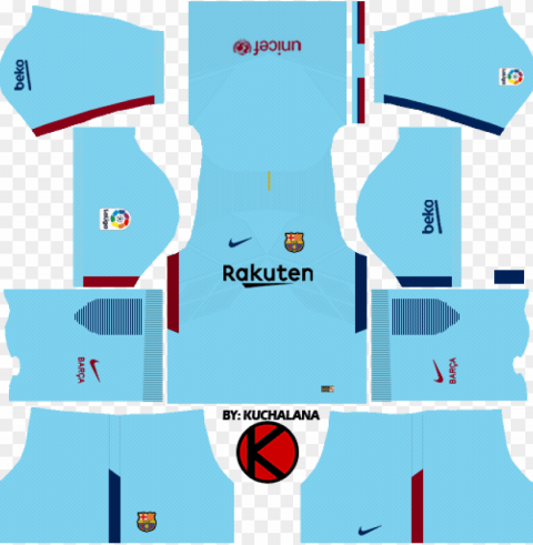 barcelona nike away kits 20172018 - kit barcelona dream league soccer 2018 PNG transparent images for printing