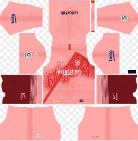 barcelona third kit 2018-19 dream league soccer kits - kit dls barcelona 2019 PNG graphics with alpha transparency bundle