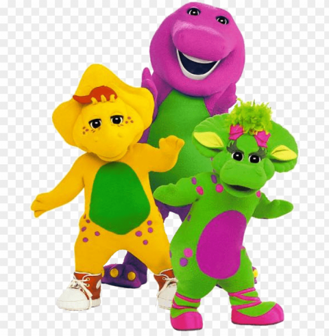 Barney And Friends Birthday Banner PNG Isolated Object On Clear Background