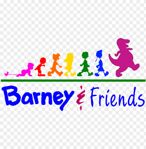 barney and friends logo - barney and friends posters ClearCut PNG Isolated Graphic