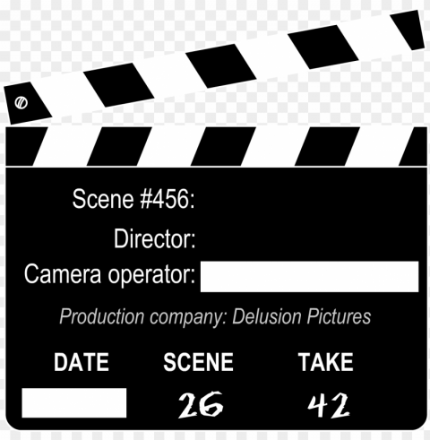 barry and sally walking in the country - director clapboard PNG download free