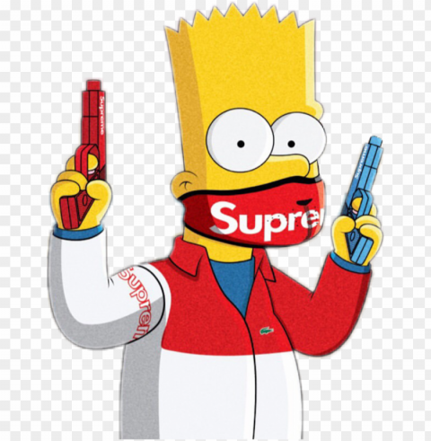 bart simpson bartsimpson gang trap - bart simpson with a gu PNG images with alpha transparency selection