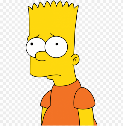bart simpson wallpaper possibly containing anime titled - sad bart simpson PNG images for merchandise