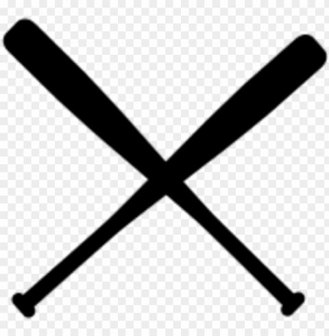 baseball bat vector clipart free to use clip art resource - crossed baseball bats clipart black and white Isolated Character with Clear Background PNG