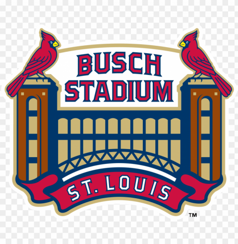 baseball park baseball league st louis cardinals - busch stadium logo Isolated Character in Transparent Background PNG