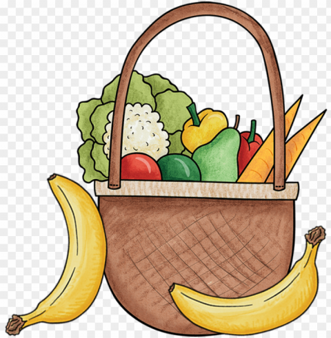 basket of fruit and vegetables - vegetable PNG transparent photos for design PNG transparent with Clear Background ID aba33db9