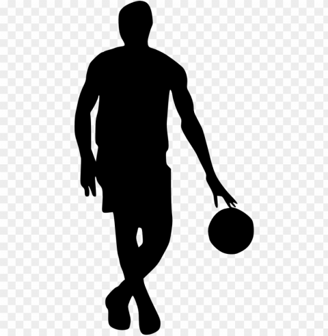 basketball player silhouette PNG images with no attribution
