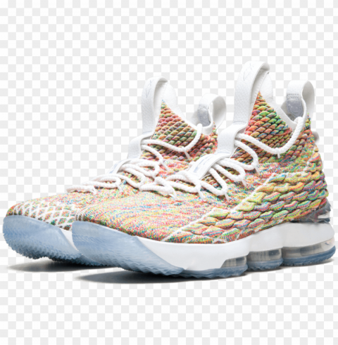 Баскетбольные Кроссовки nike lebron 15 fruity pebbles ClearCut Background PNG Isolation PNG transparent with Clear Background ID f54f56ce