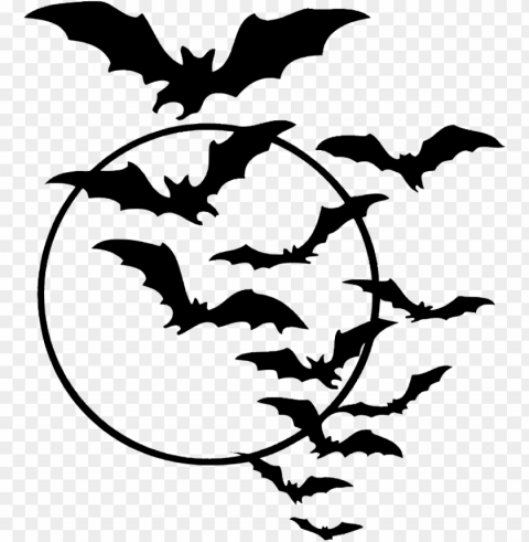 bat moon - transparent halloween clip art PNG images with no background free download