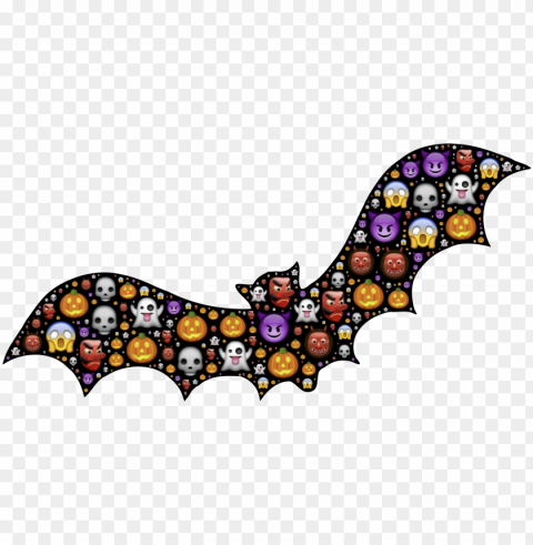 bat wings emojis halloween HighResolution Transparent PNG Isolated Graphic