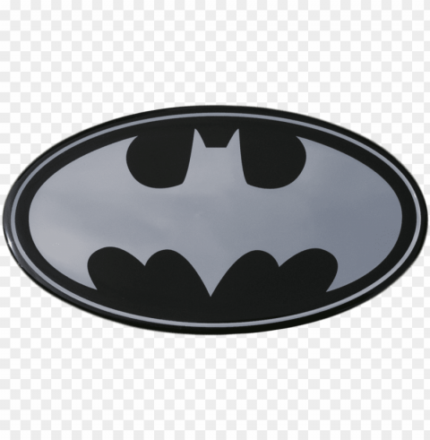 batman classic logo chrome lensed emblem - batman chrome logo Isolated Artwork on HighQuality Transparent PNG