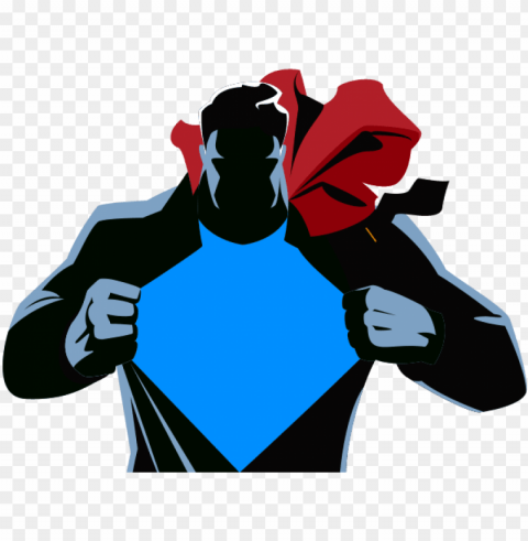 Batman Vs - Superman Open Shirt Vector Transparent Background PNG Isolated Illustration