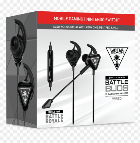 Battle Buds In-ear Gaming Headset Isolated Element In Clear Transparent PNG