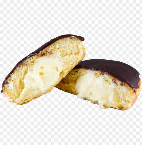 bavarian cream with chocolate frosting - bavarian cream donut Free PNG images with alpha transparency compilation