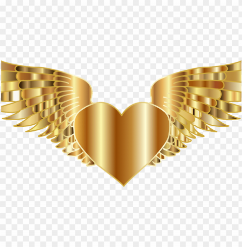 be love - gold angel wings Transparent Background Isolated PNG Art PNG transparent with Clear Background ID 9ef5185c