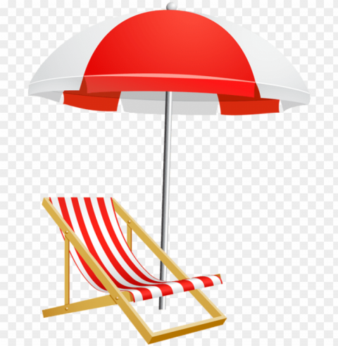 beach umbrella and chair transparent clip art image - beach umbrella clipart transparent background PNG images without licensing
