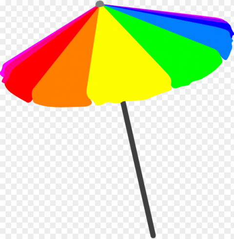 beach umbrella - beach umbrella vector Isolated Item on Transparent PNG Format