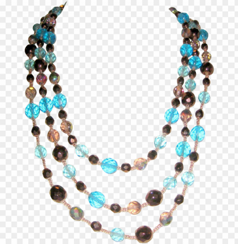 bead necklace - bead necklace background Isolated Illustration on Transparent PNG