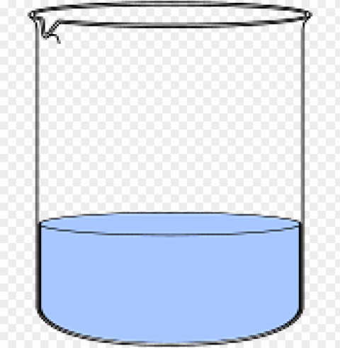 Beaker With Blue Liquid PNG Transparent Artwork