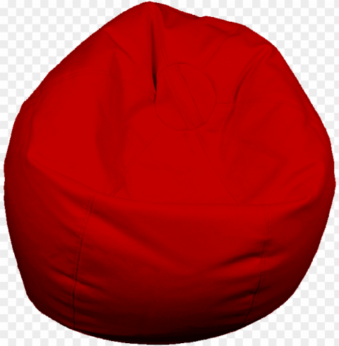 bean bag red low seating - bean bag chair PNG Image with Clear Background Isolation