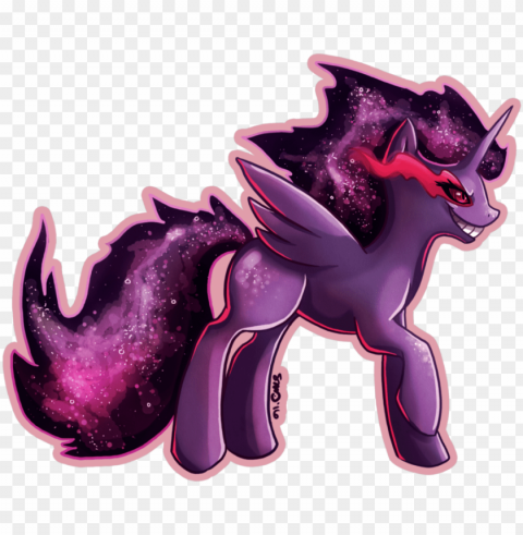 bean-sprouts crossover gengar pokémon ponified - gengar Isolated Item on Transparent PNG Format