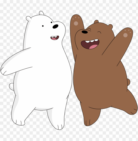bear art drawing - we bare bear vector PNG Object Isolated with Transparency
