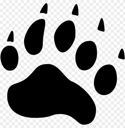 bear icon free jpg library - bear paw icon Transparent Background PNG Isolated Graphic