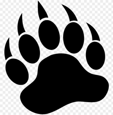 bear paw print - bear paw vector PNG for blog use