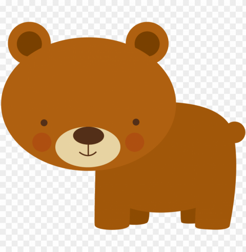 bear safari Transparent Background PNG Isolated Character
