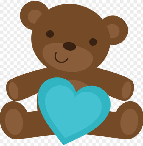 bear valentines bear illustration coreldraw baby - baby boy bear cartoo PNG Graphic Isolated on Clear Background