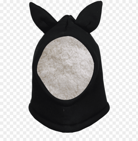 beau loves baby rabbit balaclava with ears black - backpack Isolated Artwork in HighResolution Transparent PNG