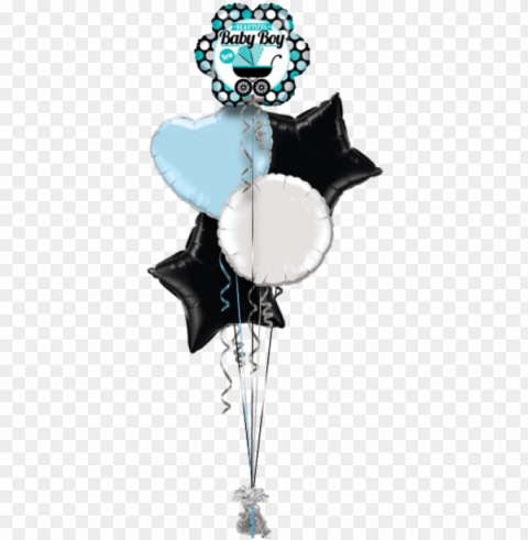 beautiful baby boy new baby balloon - happy birthday sister balloons Isolated Illustration in Transparent PNG