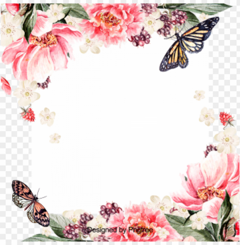 beautiful hand paint watercolor floral wreath flower - flower PNG images free