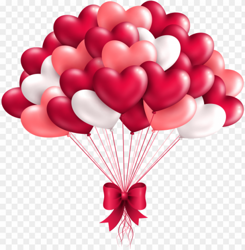 beautiful heart balloons clipart image - heart balloo HighResolution PNG Isolated Artwork