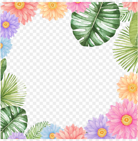 beautiful little fresh border vector material flower - cheap throw pillow pillowcase western pastorale country PNG images with alpha channel selection
