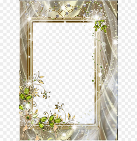 beautiful transparent frame with green diamonds - beautiful photo frames transparent PNG files with clear background PNG transparent with Clear Background ID c9a824b5