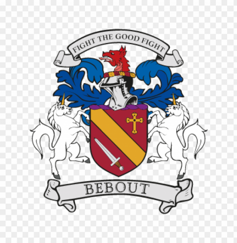 bebout family crest vector logo PNG Graphic with Transparent Isolation