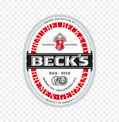becks vector logo PNG images with no background necessary