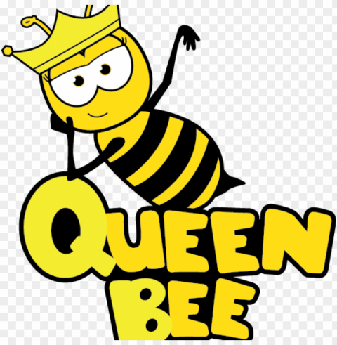 Bee Images Clip Free Bee Clipart School Clipart - Cartoon Cute Queen Bee Clean Background PNG Isolated Art