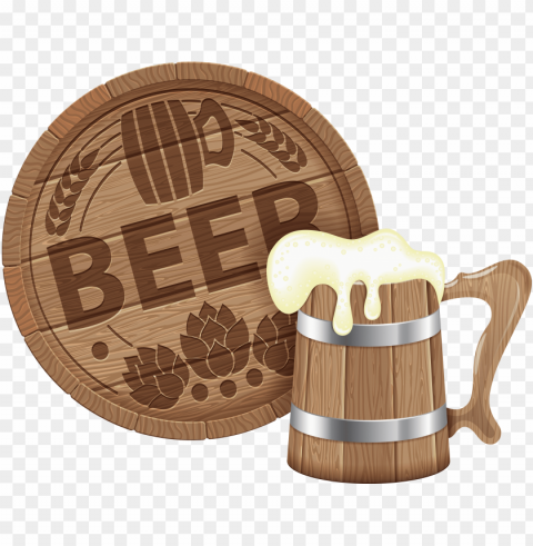 beer barrel clipart Transparent PNG image