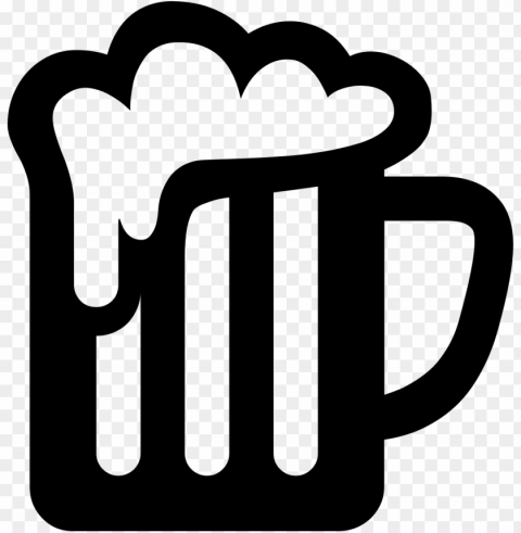 beer icon - beer mug svg free Isolated Design Element in PNG Format