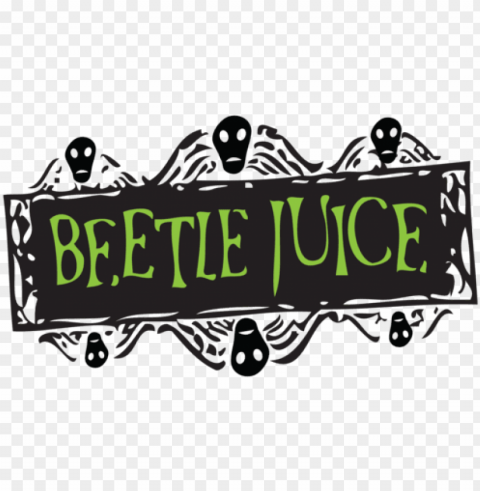 beetlejuice logo Isolated Graphic on Clear Transparent PNG