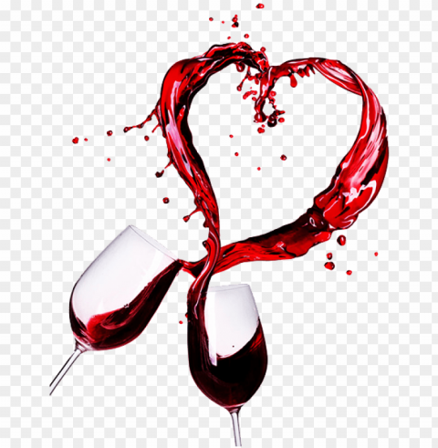 before brock lindsay was a wine maker and vineyard - wine glasses with hearts PNG file with alpha
